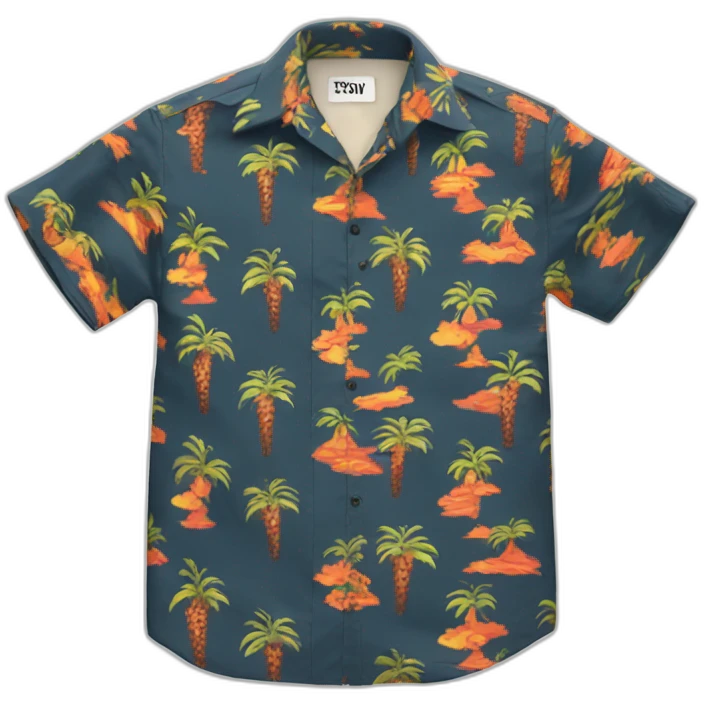 Magnum pi hawaii shirt waving emoji