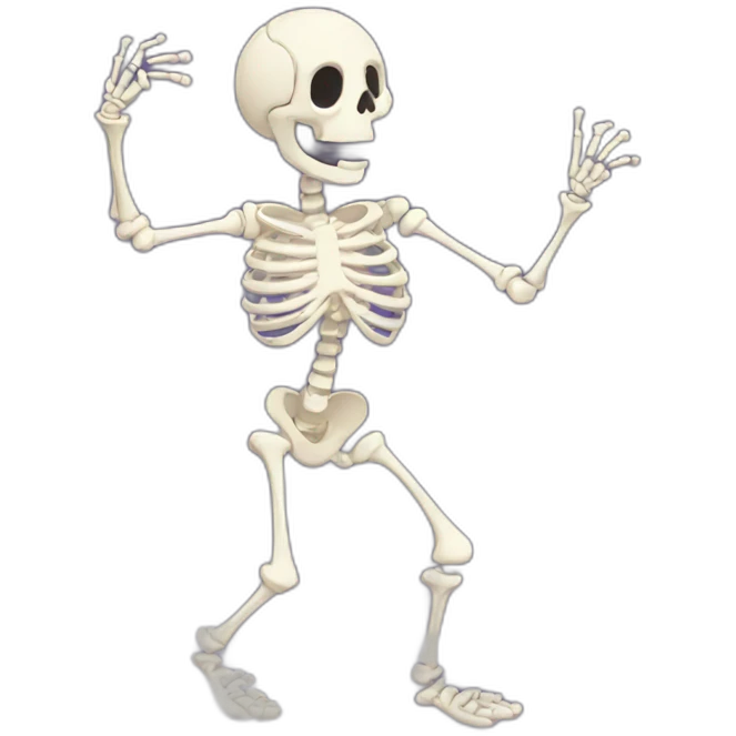 dancing skeleton emoji