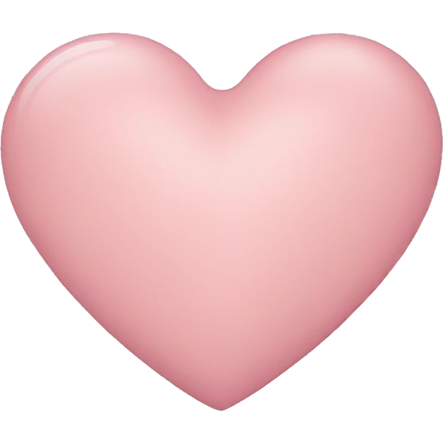 Light pink Heart emoji emoji