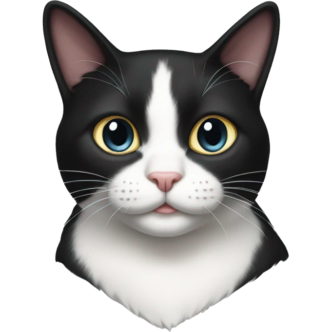 Tuxedo cat emoji
