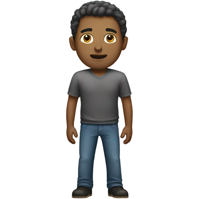 white man stands in an upright position emoji