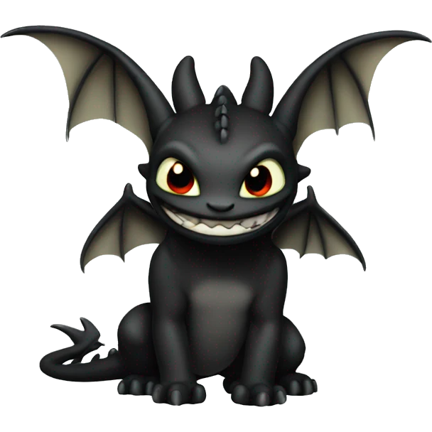 Toothless emoji