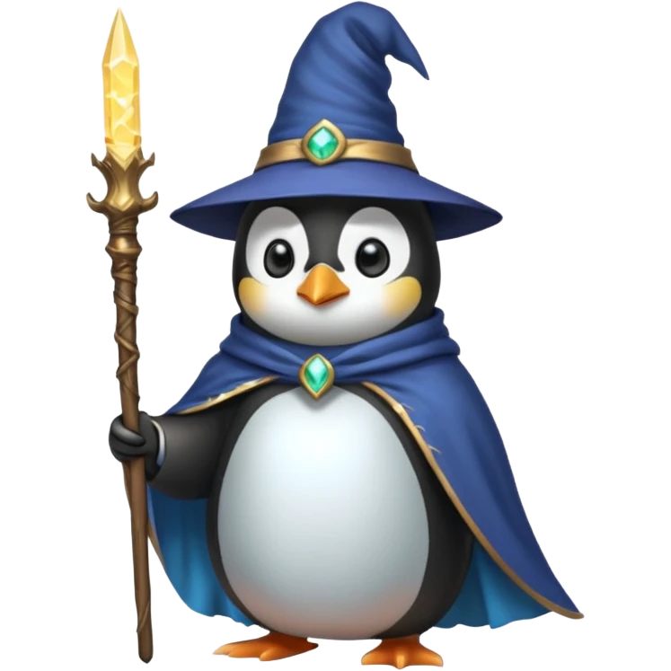 Penguin Wizard emoji