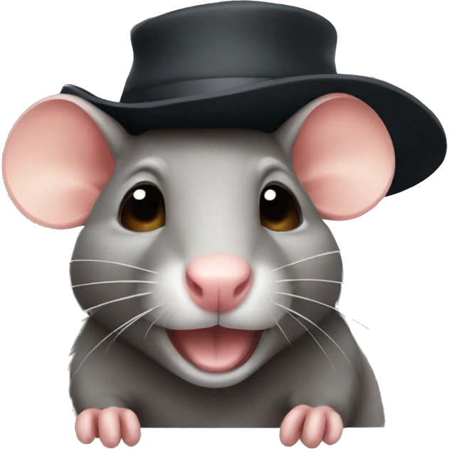 rat with hat emoji