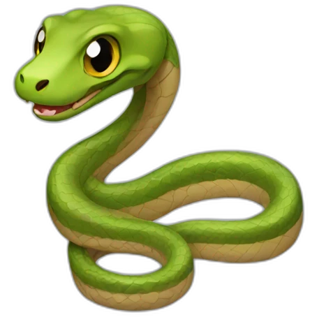 Snake wearing a hoodie emoji