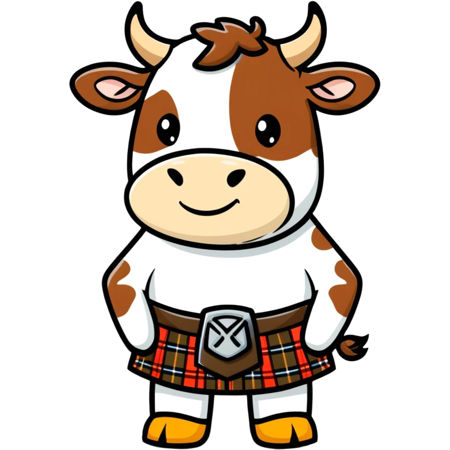 Sexy Highlander cow  emoji