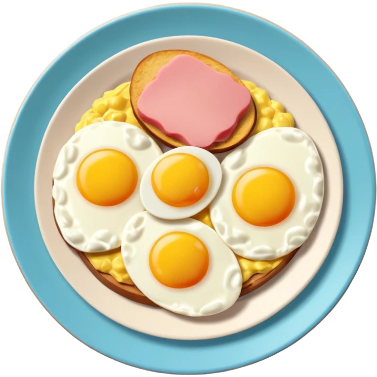Toki Doki SPAM and eggs plate emoji