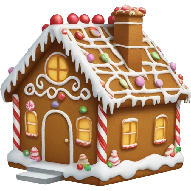Gingerbread house emoji