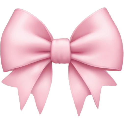 Light pink bow emoji