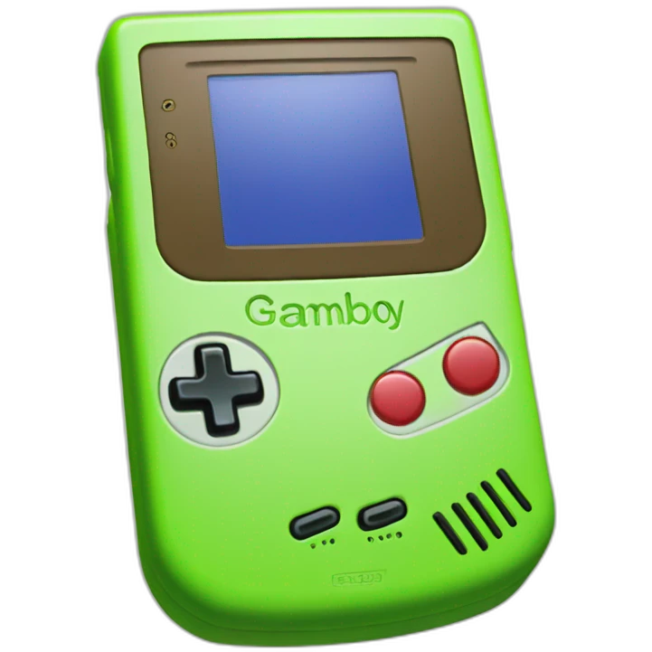 Lime green gameboy color emoji