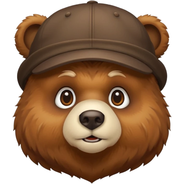 bear with cap emoji