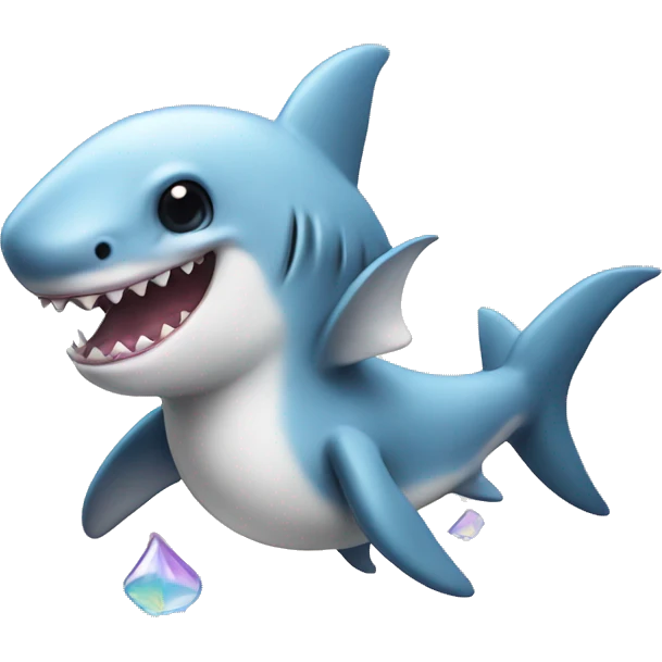 shark unicorn baby with wings emoji