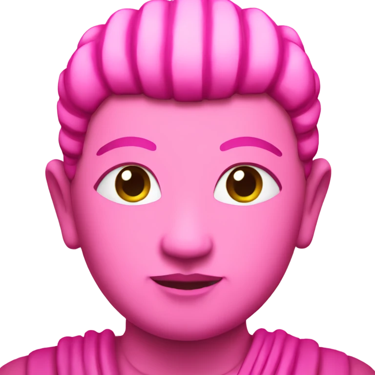 Pink buddah emoji