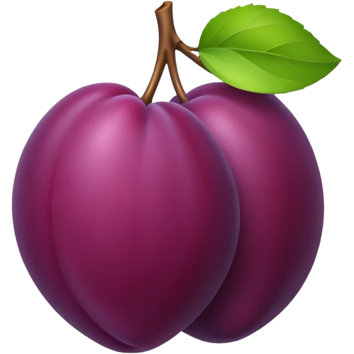 Plum emoji