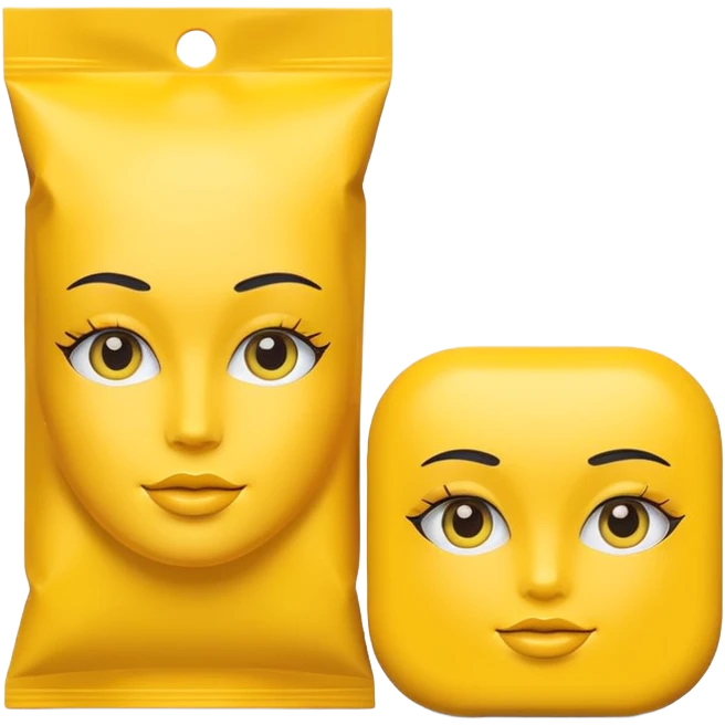 yellow makeup packaging emoji