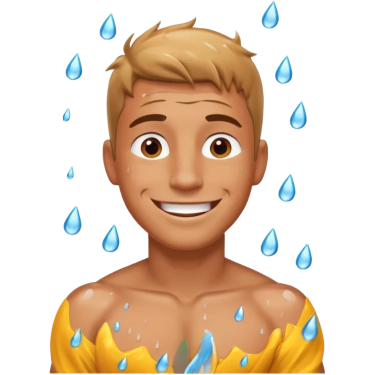 Aman is raining emoji