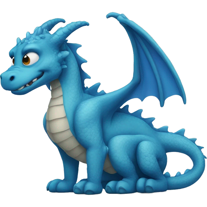 sad blue dragon emoji