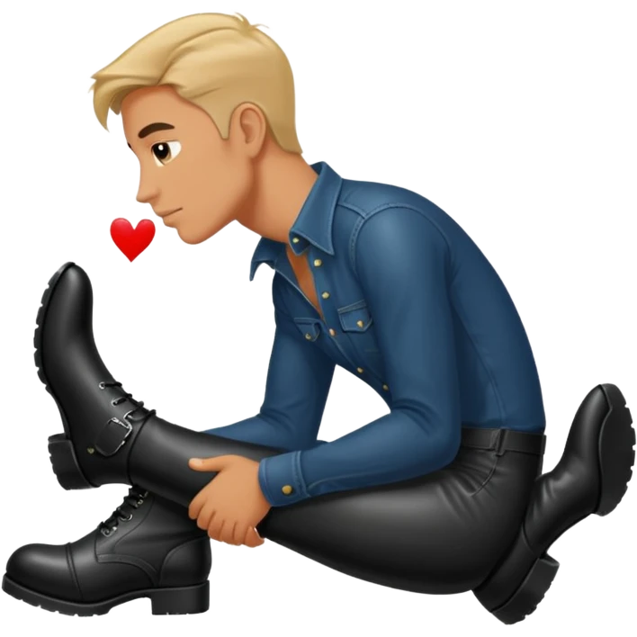Man kiss boots from Mistress emoji