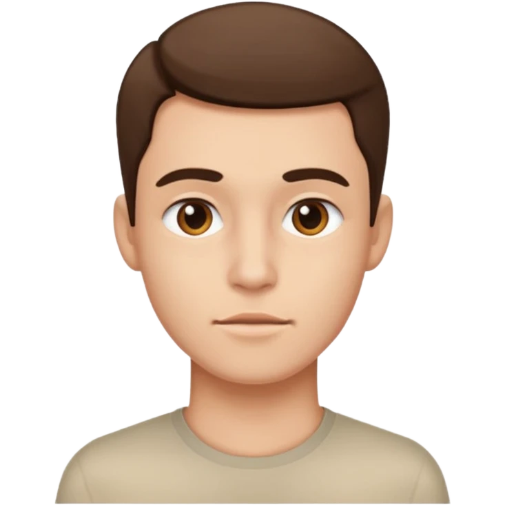 person's jawline, focus on the lower face, neutral expression, clear jawline emoji