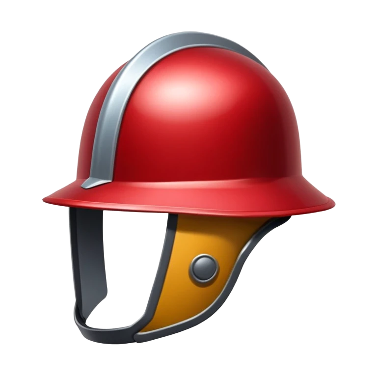 Crimson helmet  emoji
