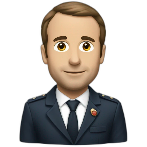 Macron choqué  emoji