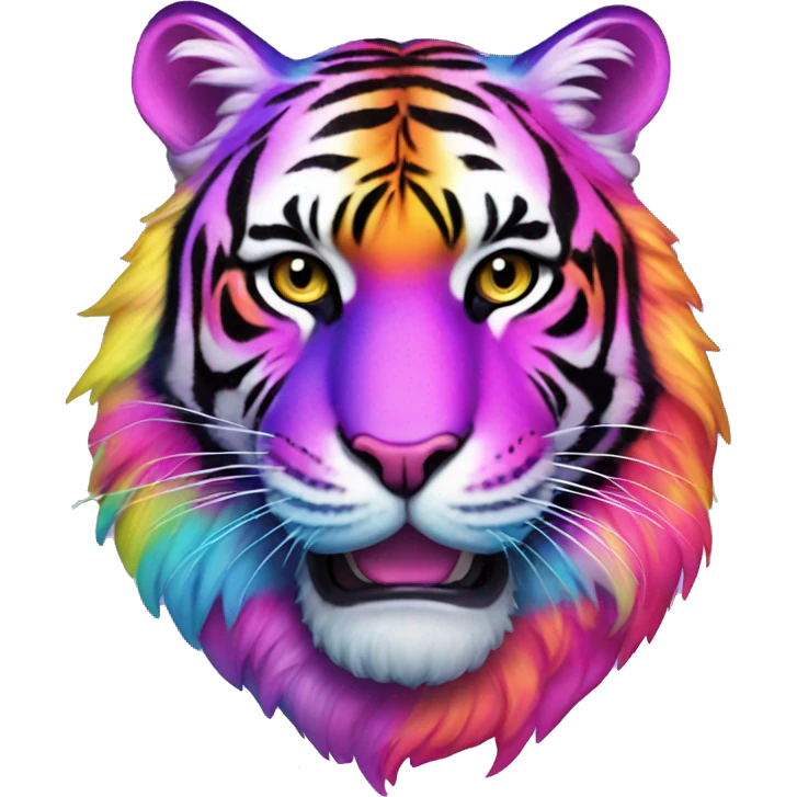 Lisa frank tiger emoji