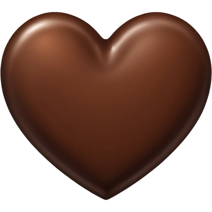 chocolate heart emoji