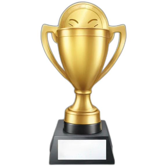 trophy with a medal around emoji