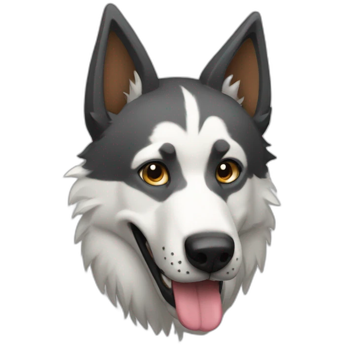perro lobo emoji