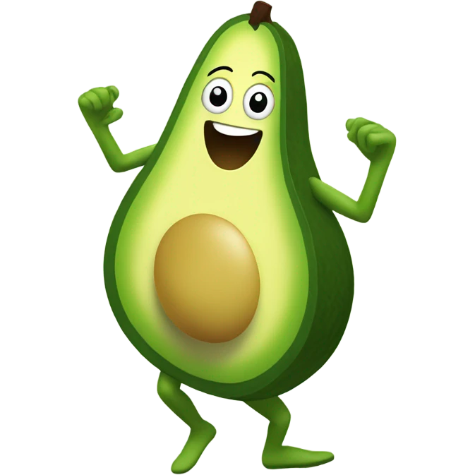 dancing avocado emoji