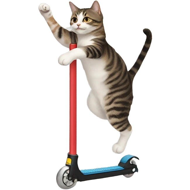 Cat on a pogo stick emoji