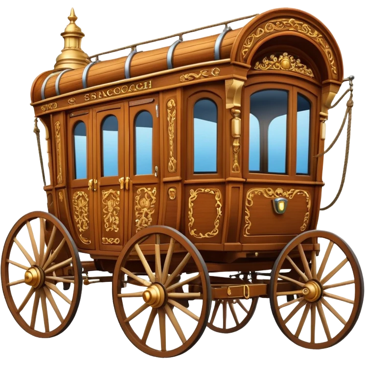 huge-horse-drawn-fancy-french-stagecoach-caravan emoji
