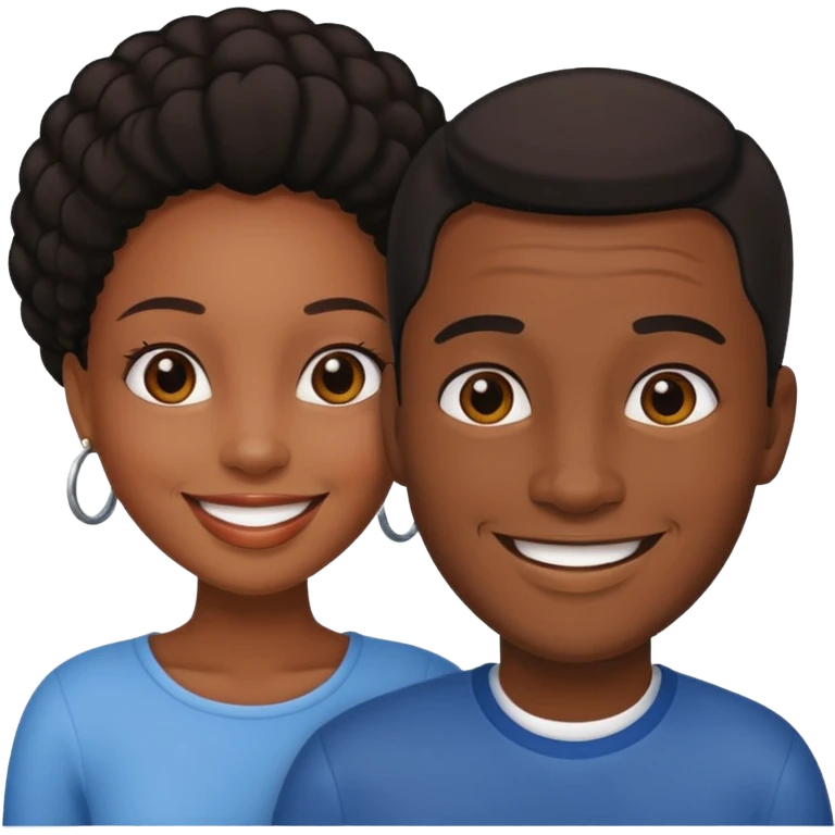 Ebony couple emoji