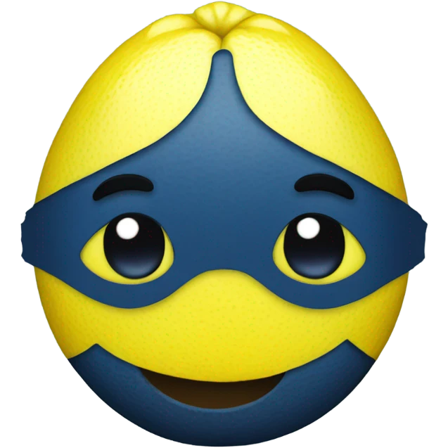 dark blue lemon emoji