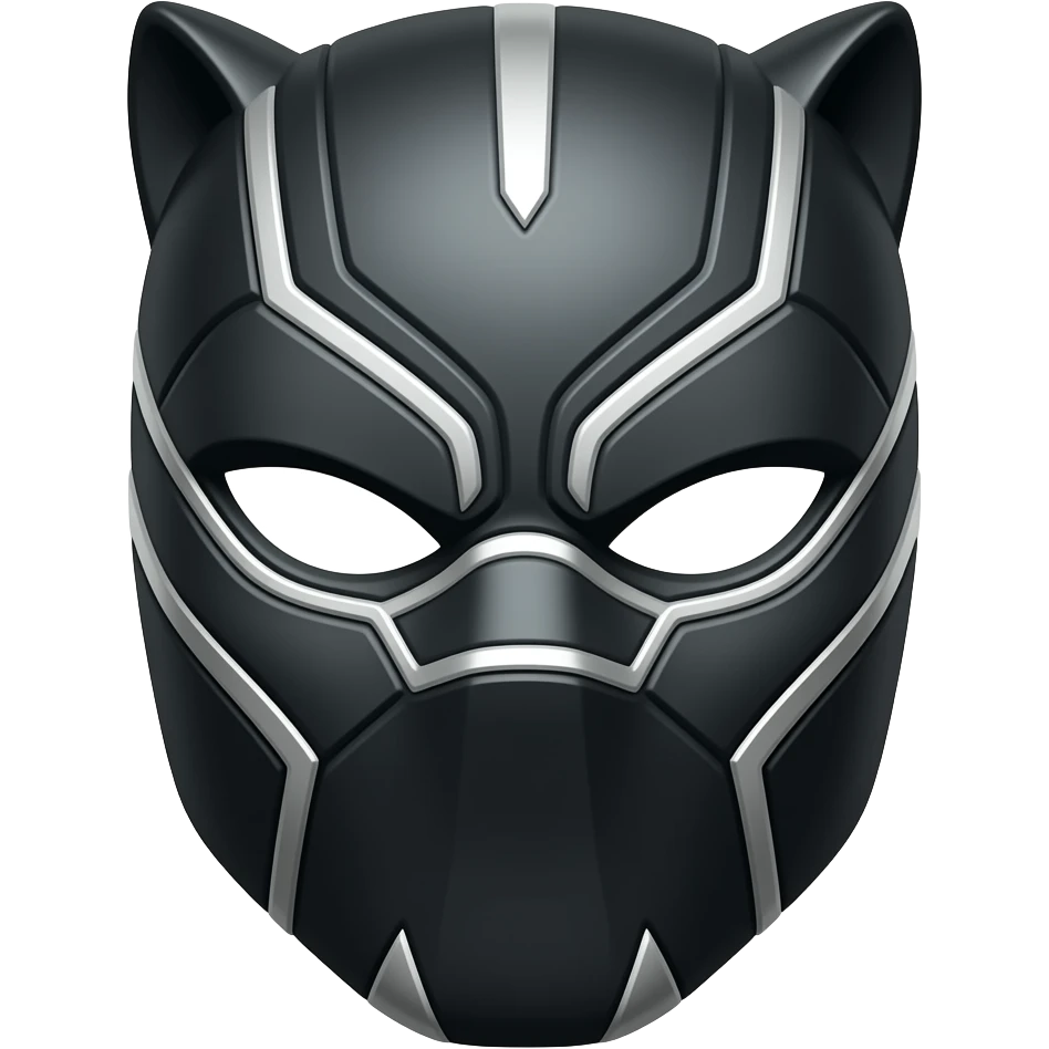 Black panther masque emoji