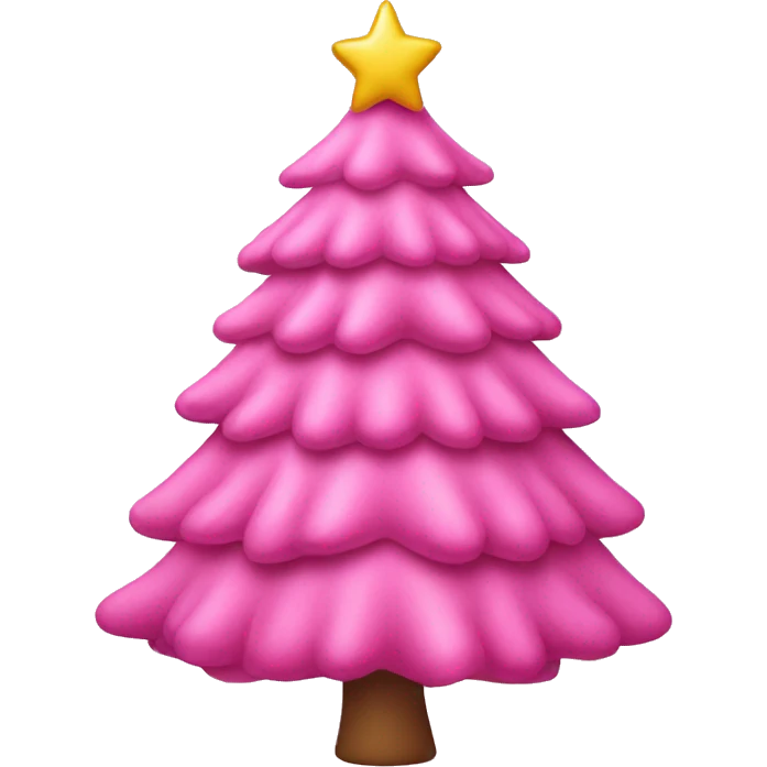 pink christmas tree emoji
