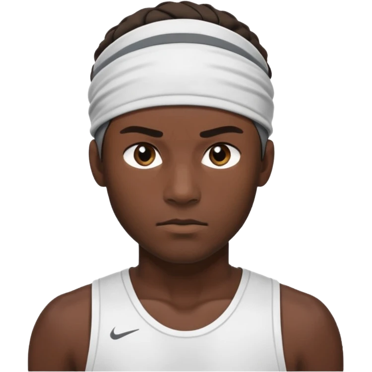 male athelete with headband emoji