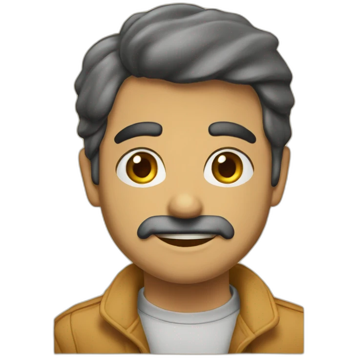 دختر با موهای چتری تیره emoji