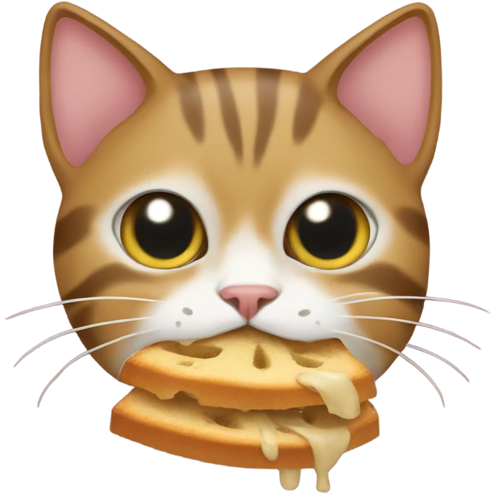 Cat munching  emoji