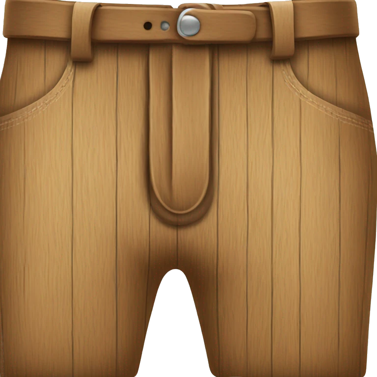 Wooden pants emoji
