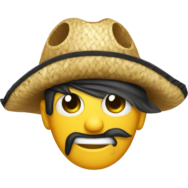 straw hat pirate emoji
