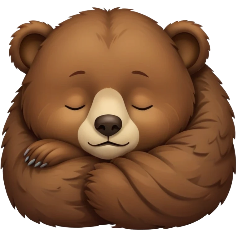 Oso durmiendo emoji