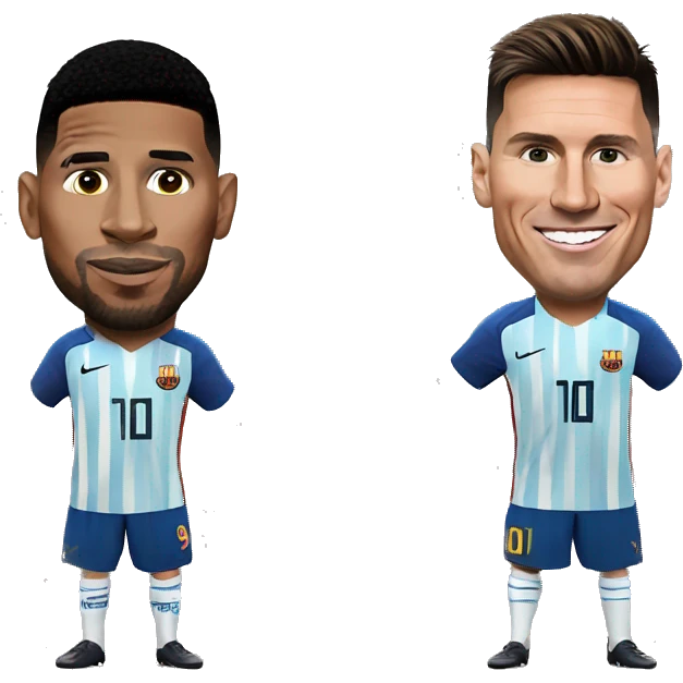 messi with ronaldo emoji