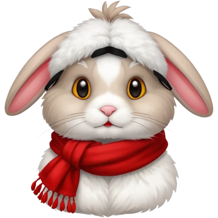 rabbit with scarf emoji