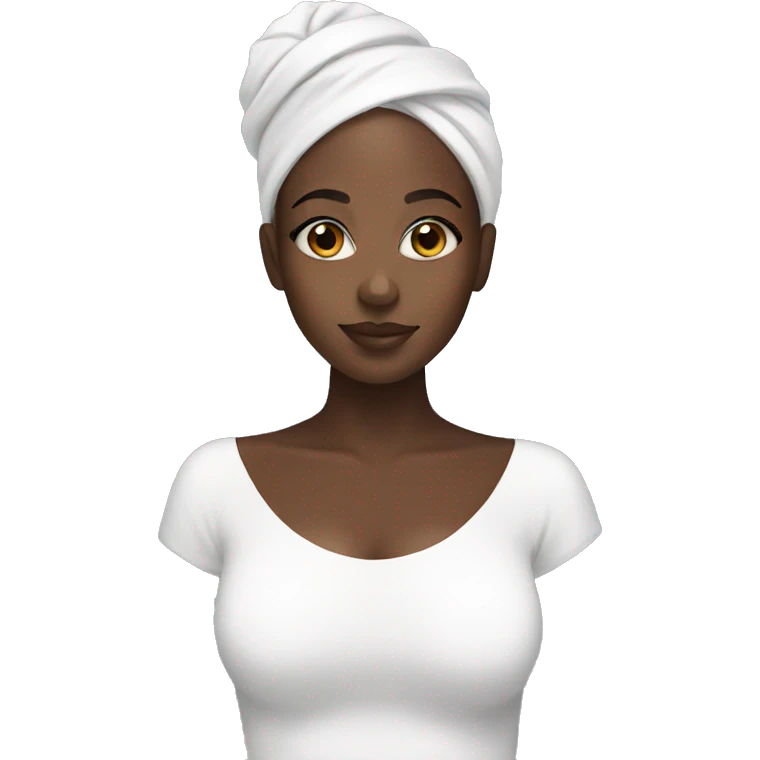 black girl skincare  emoji