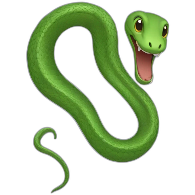 Two snakes circle emoji