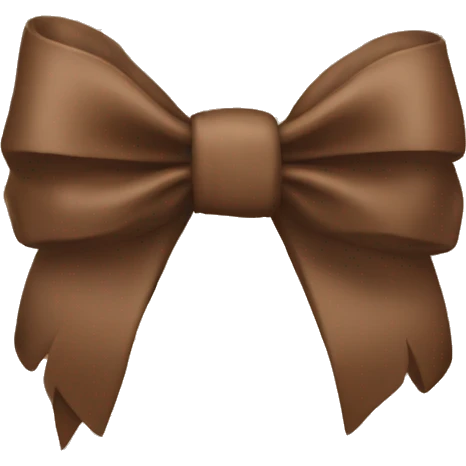 Brown bow emoji