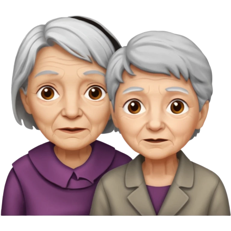lo mismo que estas haciendo solo coloca alado de la abuela un hombre joven  emoji