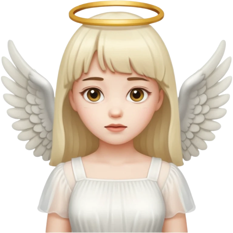 فرشته با موی چتری emoji