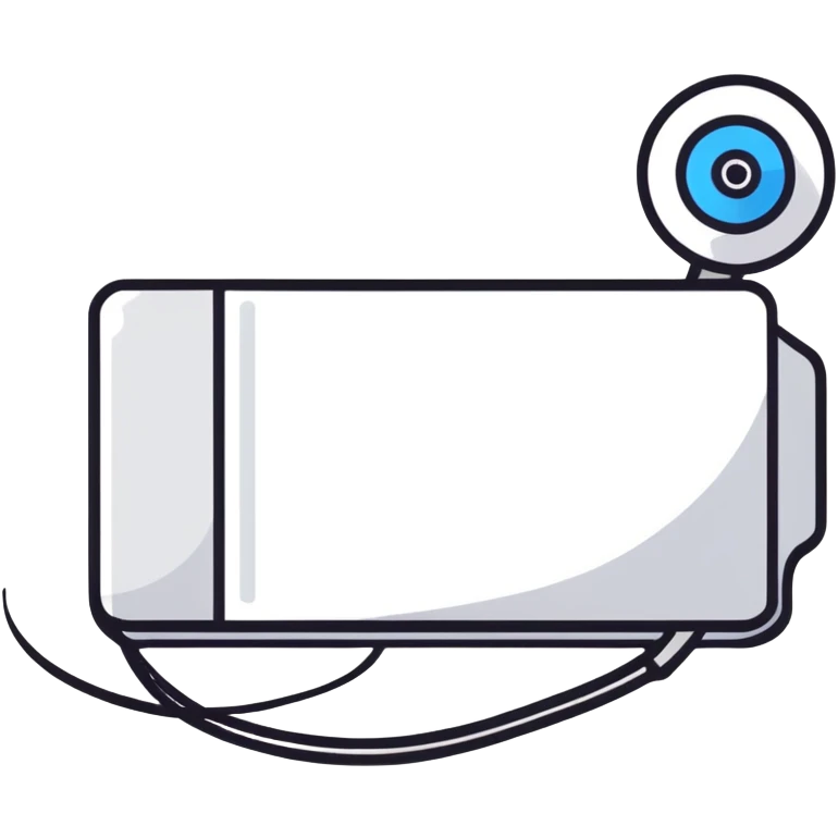 red and black streaming video logo emoji